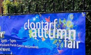 Advertising banner for Clontarf Autumn Fair