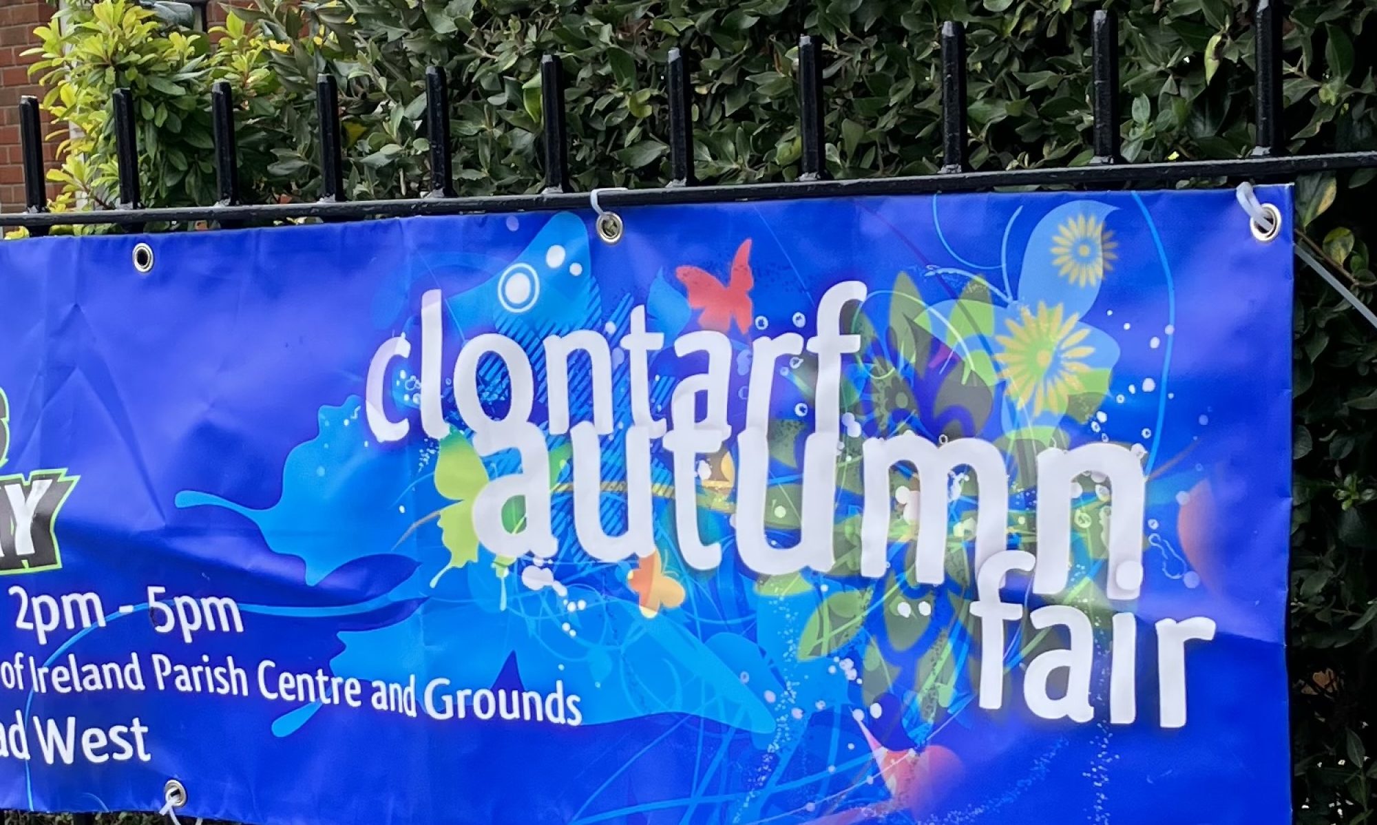 Advertising banner for Clontarf Autumn Fair